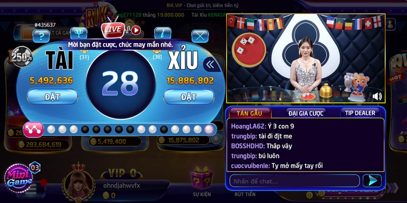 Tài xỉu livestream Rikvip: Siêu phẩm game đổi thưởng 2026 3 Anh em chọn số tiền phù hợp để đặt cược