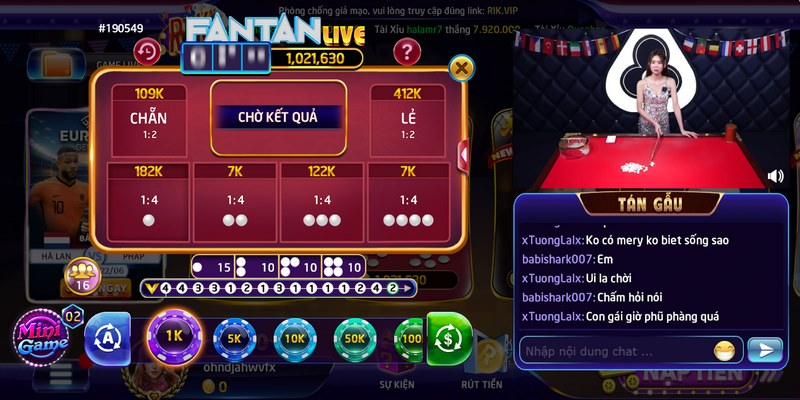 Fantan livestream Rikvip: Trải nghiệm cá cược đỉnh cao 2026 3 Kèo cược chẵn lẻ