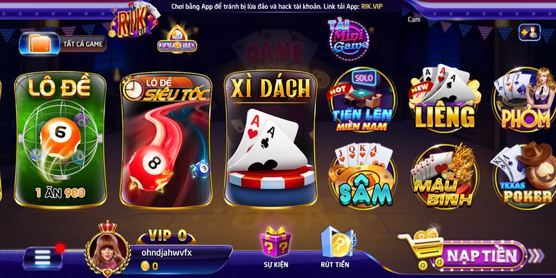 Xì dách Rikvip: Nơi khởi xướng những giấc mơ làm giàu 1 Khái niệm về Xì dách Rikvip là gì