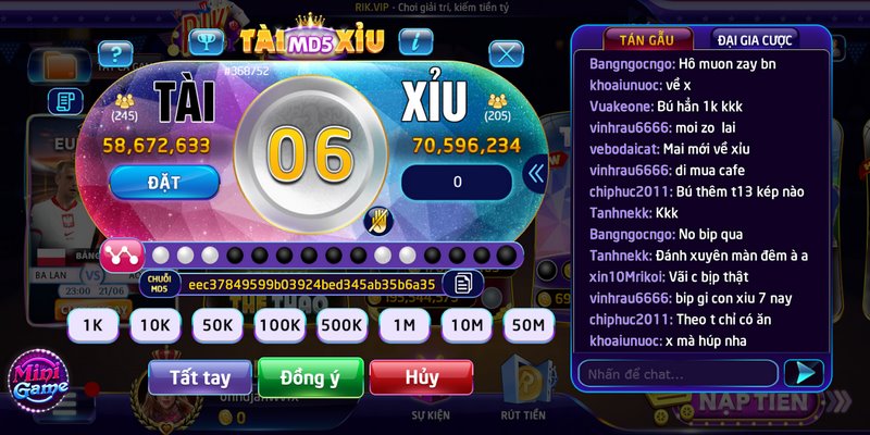 Tài xỉu MD5 Rikvip: Siêu phẩm giải trí trực tuyến "cực đã" 3 Khi người chơi phải đăng nhập đầy đủ thông tin tại cổng game