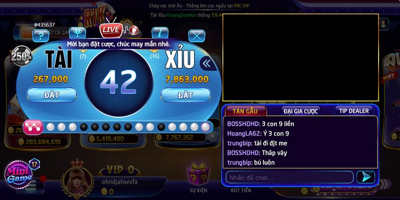 Tài xỉu livestream Rikvip: Siêu phẩm game đổi thưởng 2026 2 Lúc nào bạn cũng có thể tham gia đặt cược được