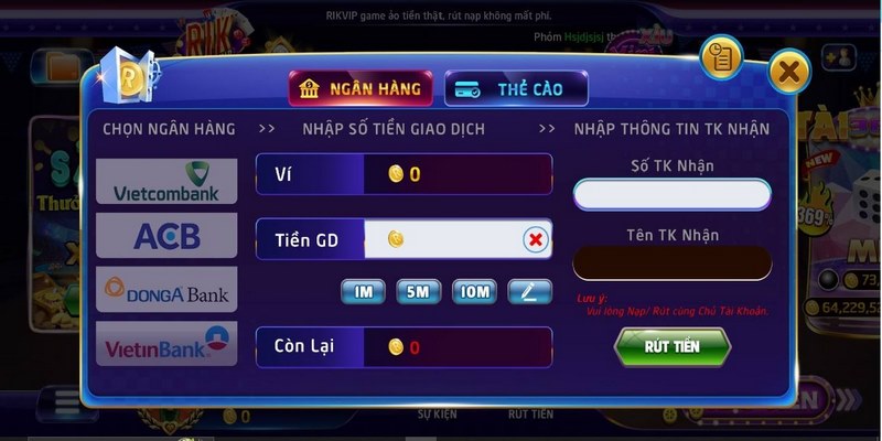 Đăng ký Rikvip: Nhanh chóng, chính xác trong vài phút 5 Sử dụng thẻ ngân hàng của người khác để đăng ký là điều hoàn toàn không thể