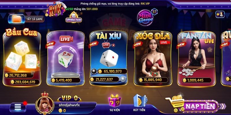 Tài xỉu livestream Rikvip: Siêu phẩm game đổi thưởng 2026 1 Tài xỉu livestream Rikvip không còn lạ lẫm với các anh em cược thủ