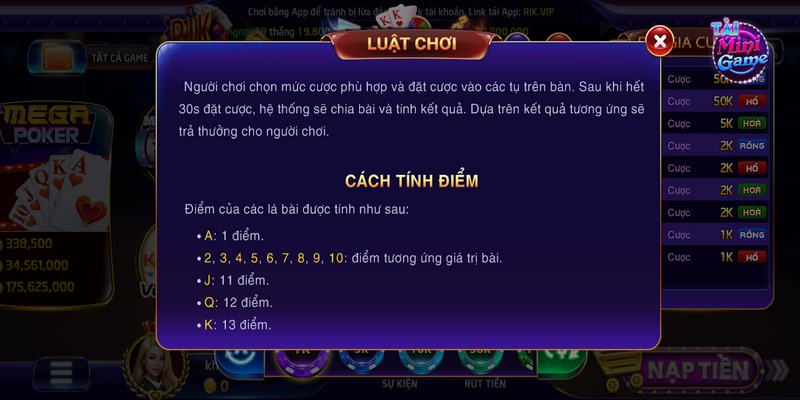 Rồng hổ Rikvip: Tựa game cá cược hàng đầu 2026 2 Cách chơi Rồng Hổ Rikvip chuẩn xác nhất