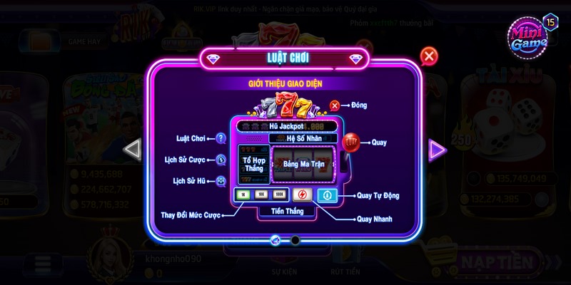 Xèng 777 Rikvip: Bí kíp chiến thắng từ các cao thủ 2 Chi tiết về cách chơi Xèng 777 Rikvip cho Newbie