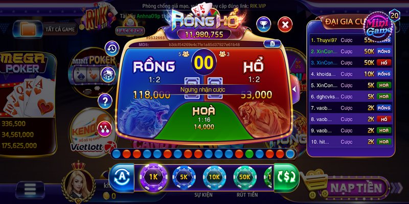 Rồng hổ Rikvip: Tựa game cá cược hàng đầu 2026 5 Chiến thuật cược thông minh trong game rồng hổ