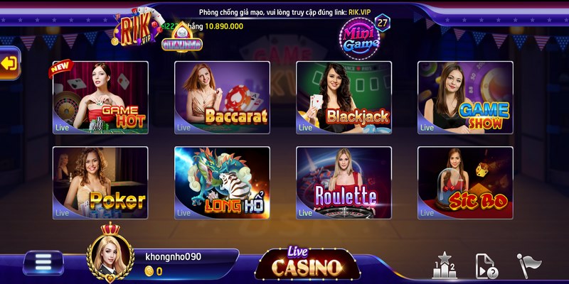 Live Casino Rikvip: Thiên đường cá cược cho tân thủ 2 Hướng dẫn chơi Live Casino Rikvip chi tiết
